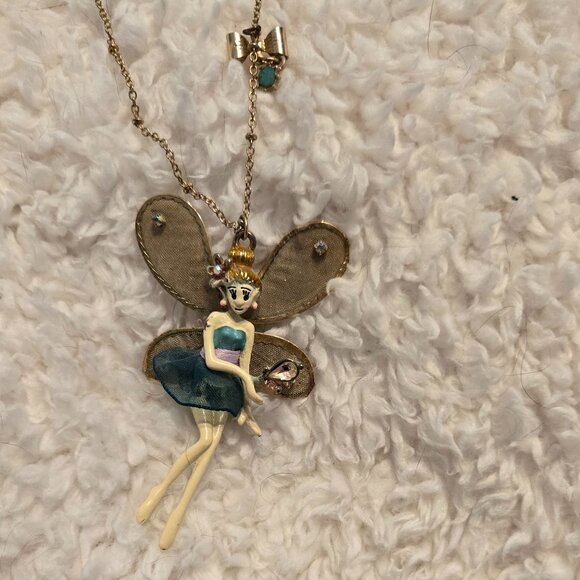 Betsey Johnson Necklace - Green Fairy - Picture 1 of 3